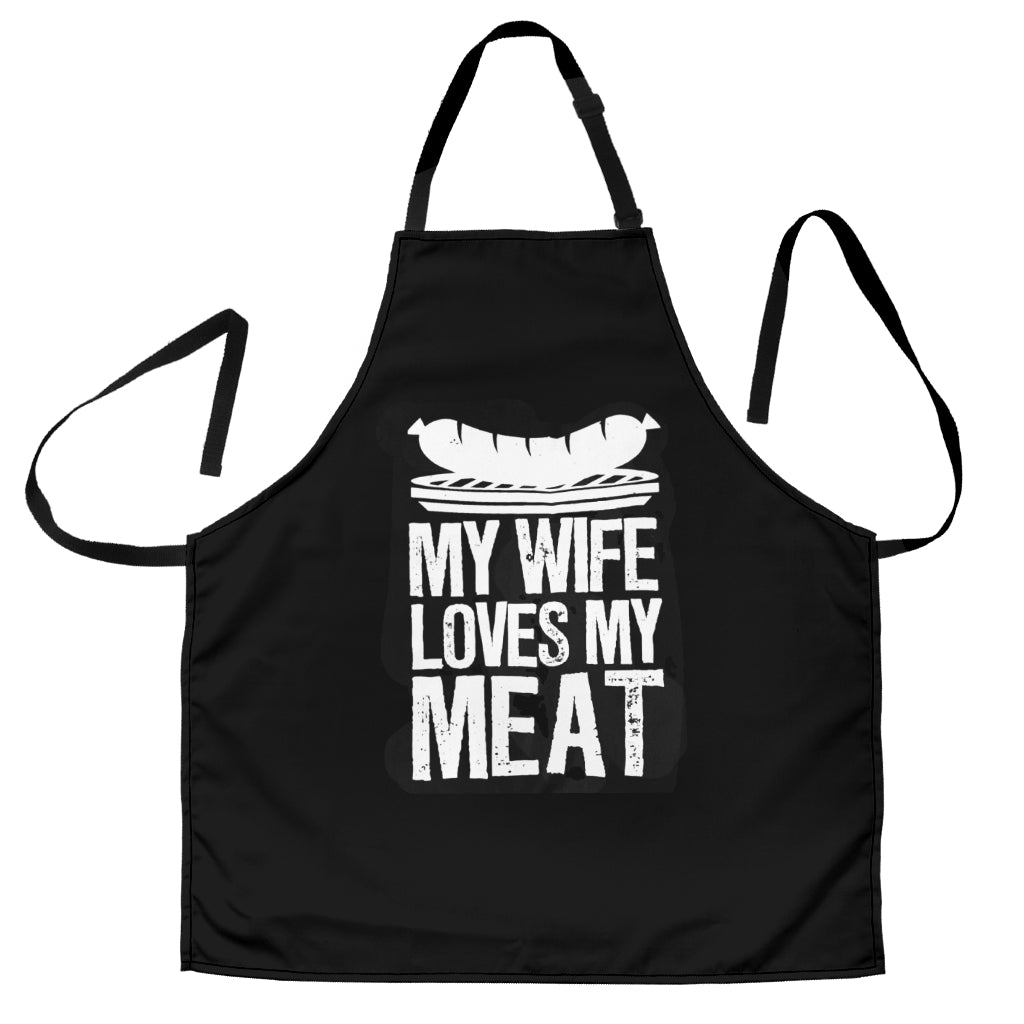 My Wife Love My Meats Custom Apron Best Gift For Anyone Who Loves Cooking