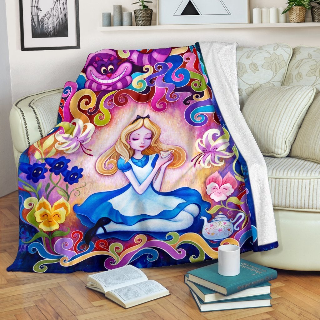 Alice In Wonderland Premium Blanket