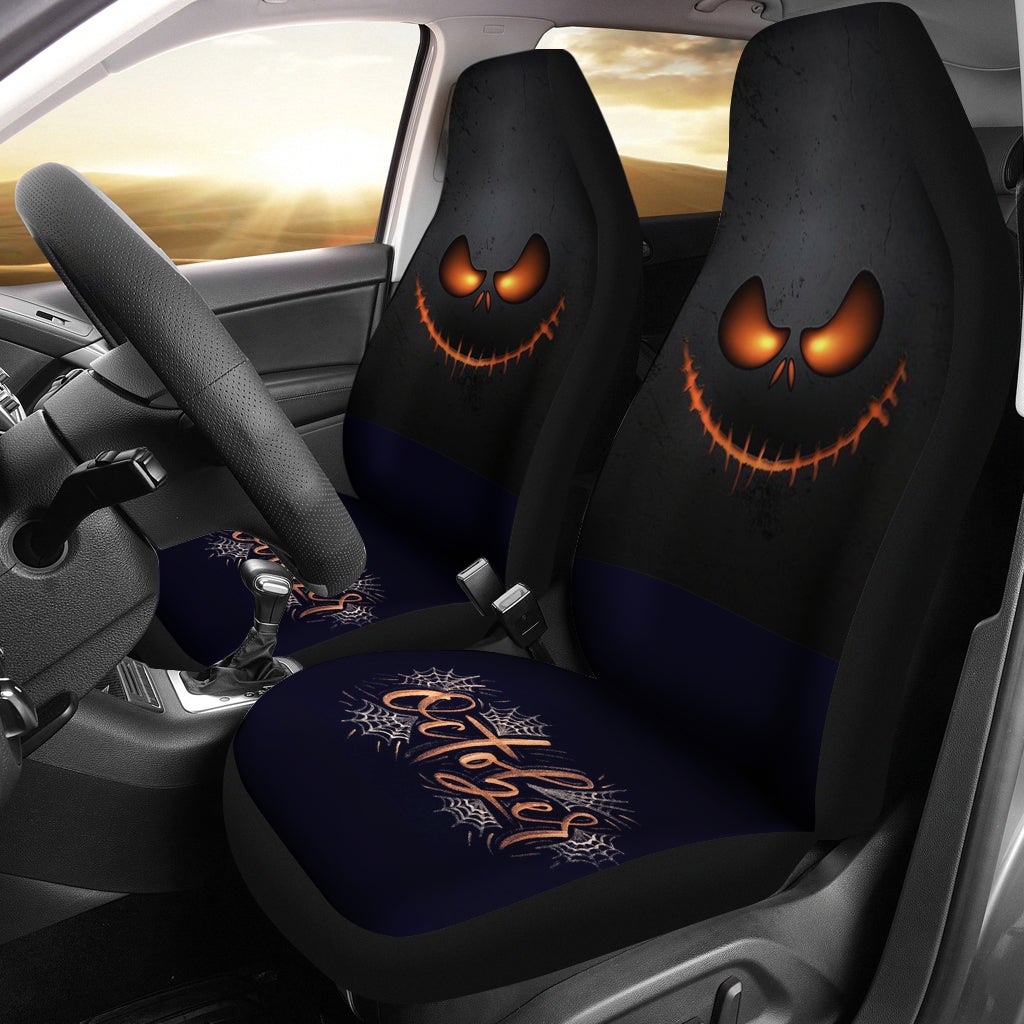 Best Nightmare Christmas October Premium Custom Car Seat Covers Decor Protector
