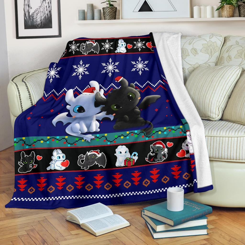How To Train Your Dragon Christmas Blanket Amazing Gift Idea