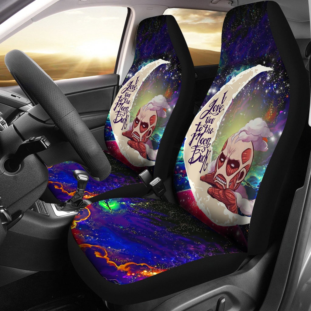 Attack on titan Love You To The Moon Galaxy Car Seat Covers