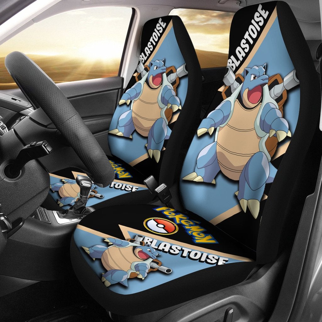Blastoise Car Seat Covers Custom Anime Pokemon Car Accessories
