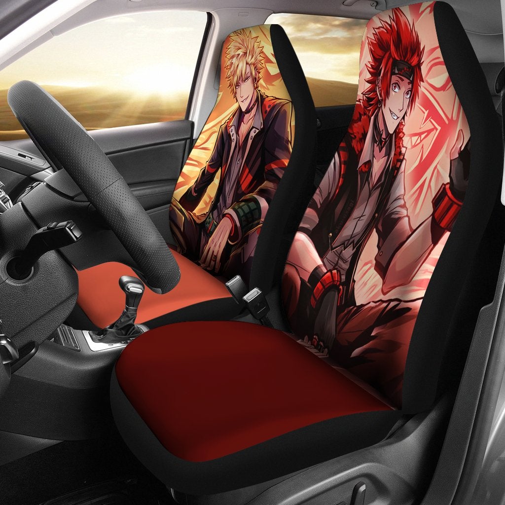 Kirishima And Bakugou Car Premium Custom Car Seat Covers Decor Protectors