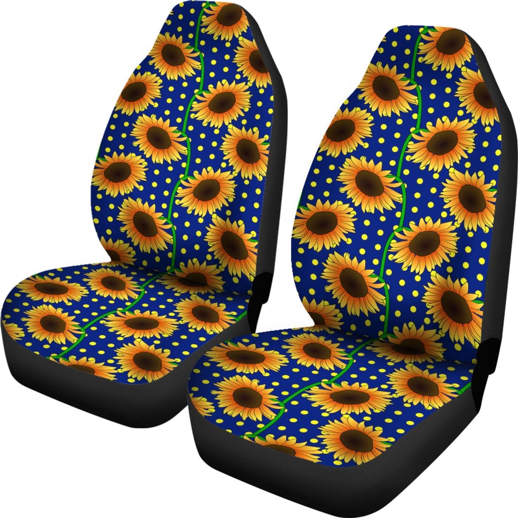 Best New Sunflower Pattern Premium Custom Car Seat Covers Decor Protector