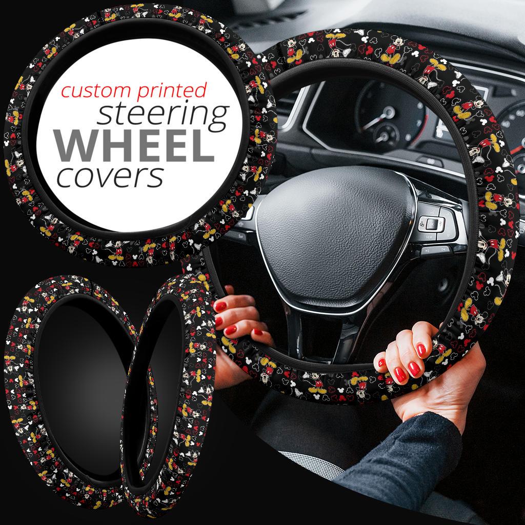 Mickey Premium Custom Car Steering Wheel Cover