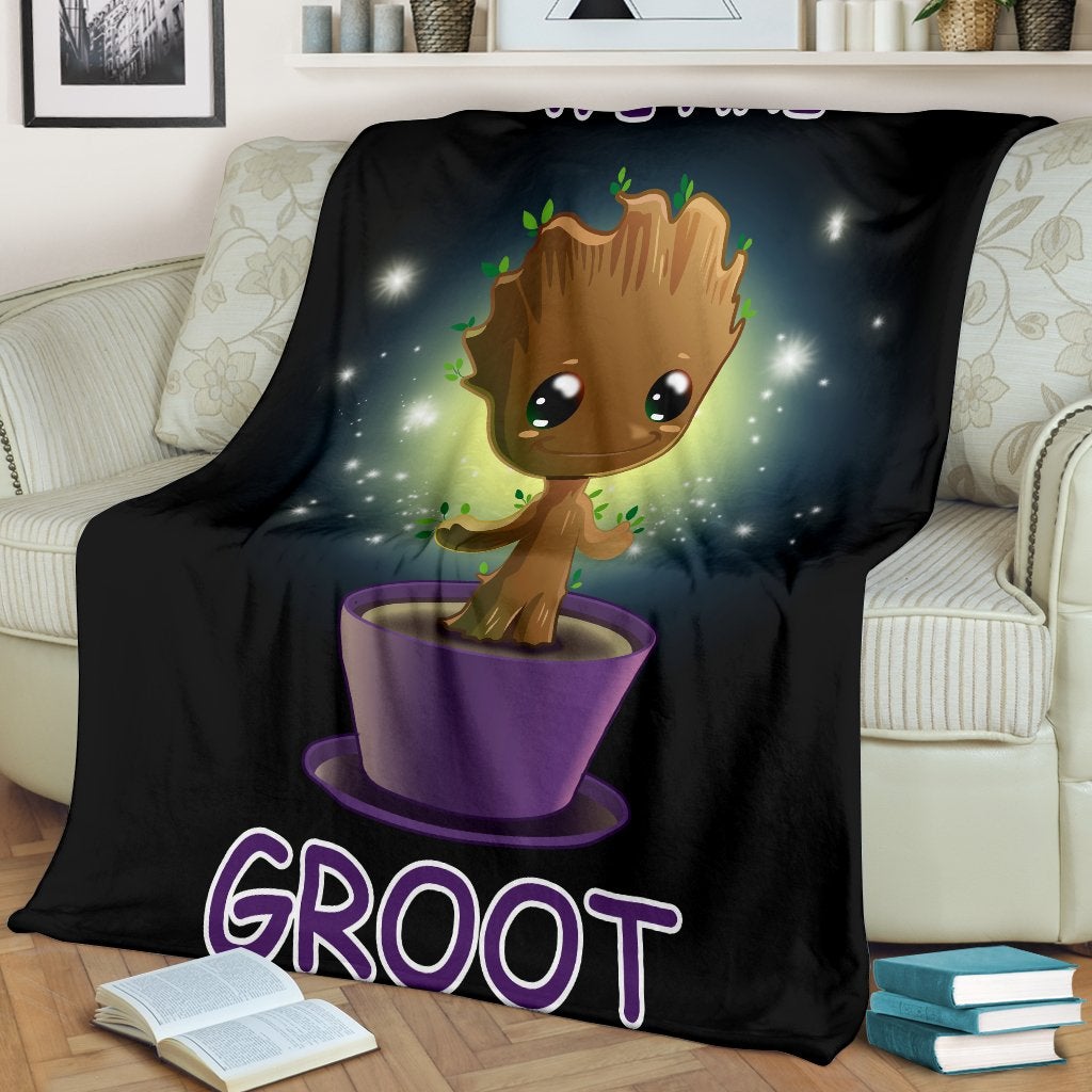 Baby Groot Premium Blanket
