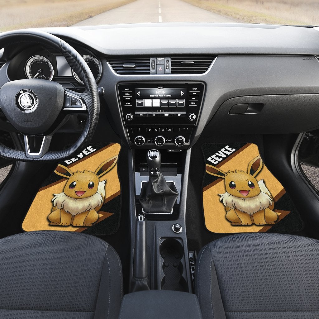 Eevee Car Floor Mats Custom Anime Pokemon Car Interior Accessories