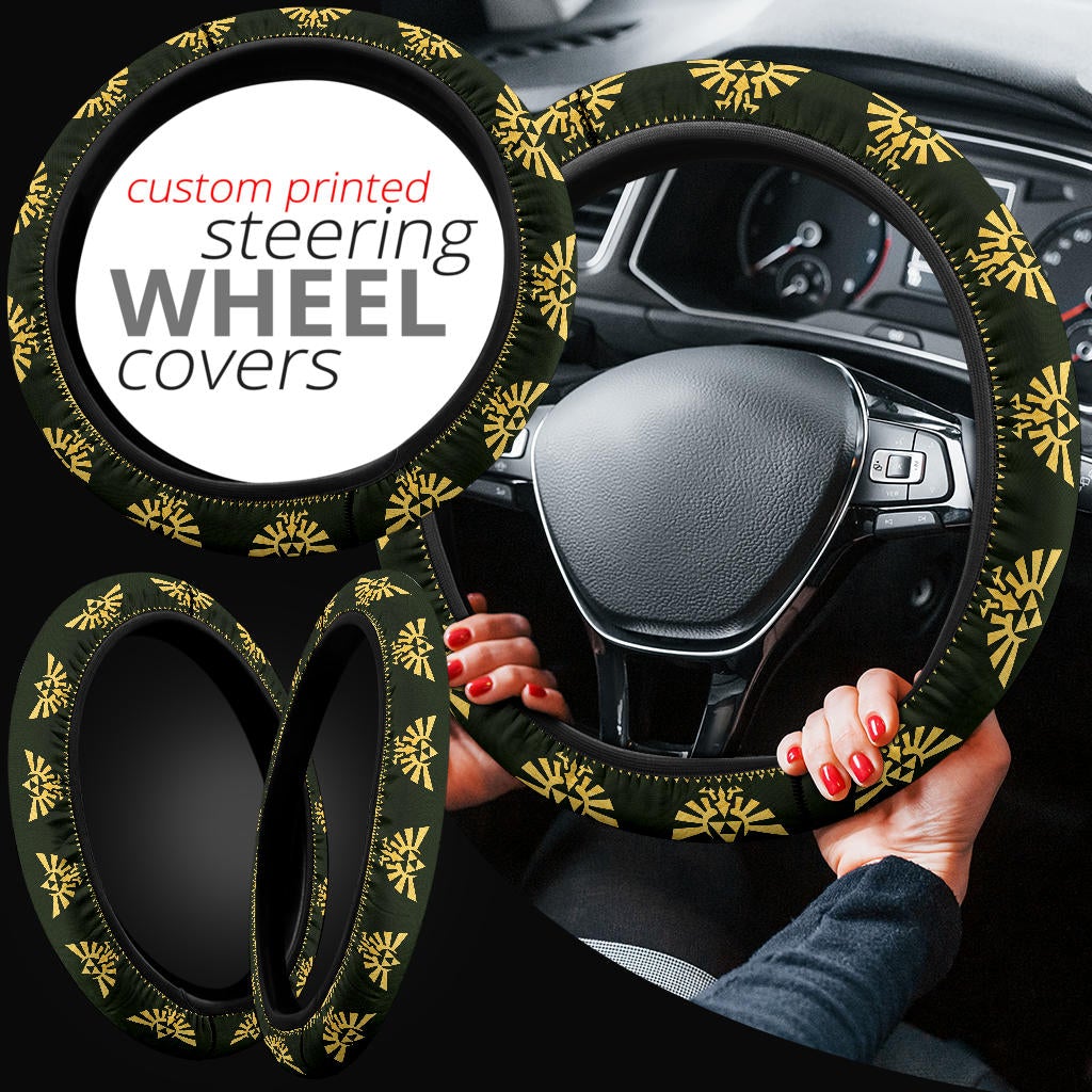 Legend Of Zelda Christmas Premium Custom Car Steering Wheel Cover