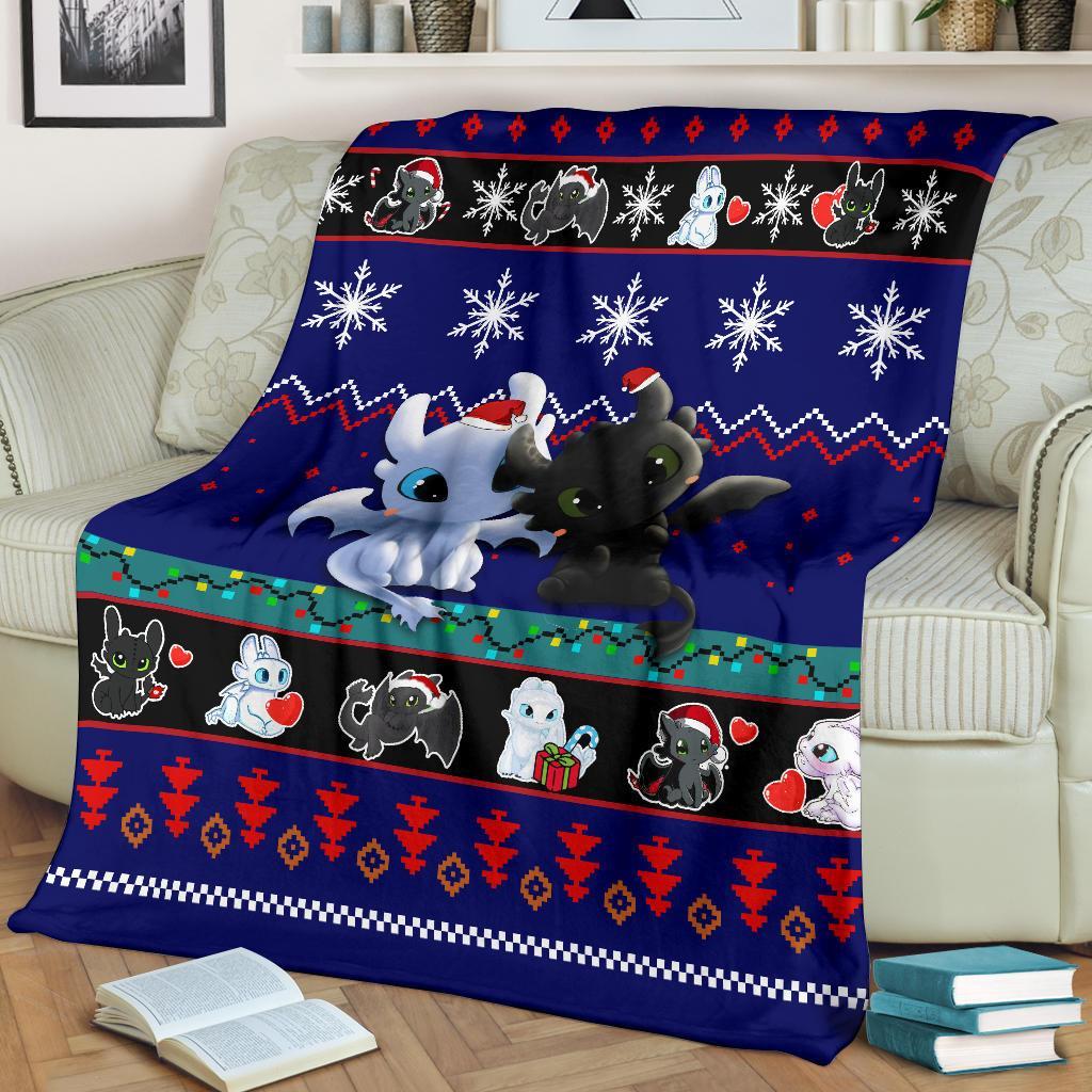 How To Train Your Dragon Christmas Blanket Amazing Gift Idea