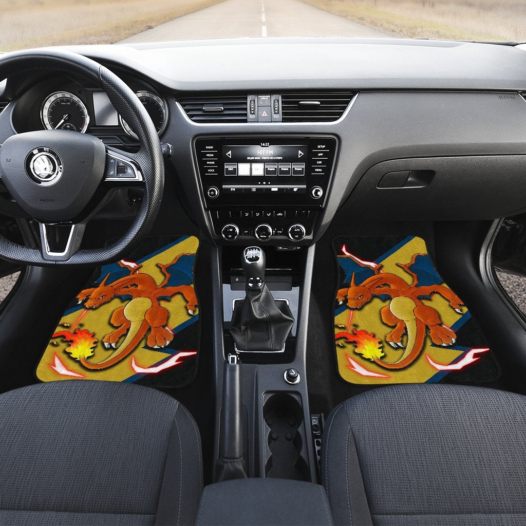 Charizard Car Floor Mats Custom Anime Pokemon Car Interior Accessories