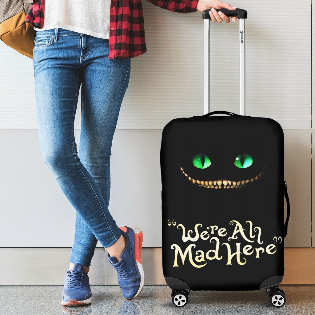 Cheshire Cat Alice In Wonderland Travel Luggage Cover Suitcase Protector