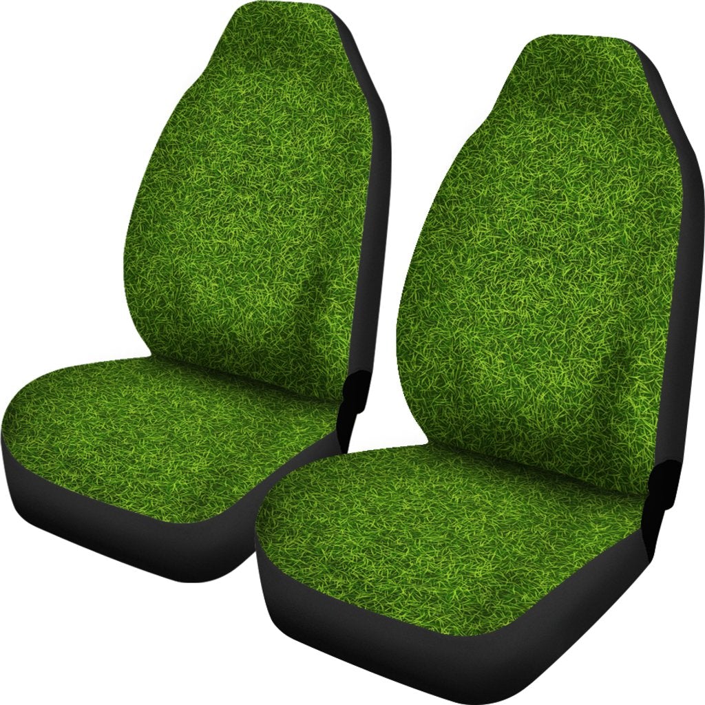 Best Perfect Green Grass Carpet Premium Custom Car Seat Covers Decor Protector