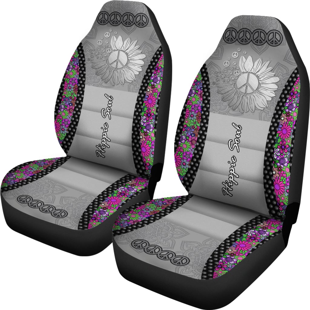 Best Hippie Soul Gray Premium Custom Car Seat Covers Decor Protector