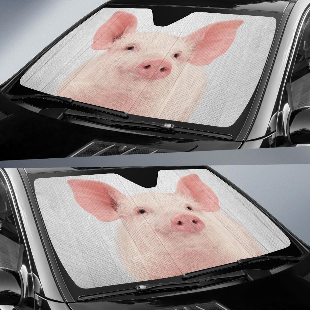Funny Pig Car Sun Shades Windshield Accessories Decor Gift
