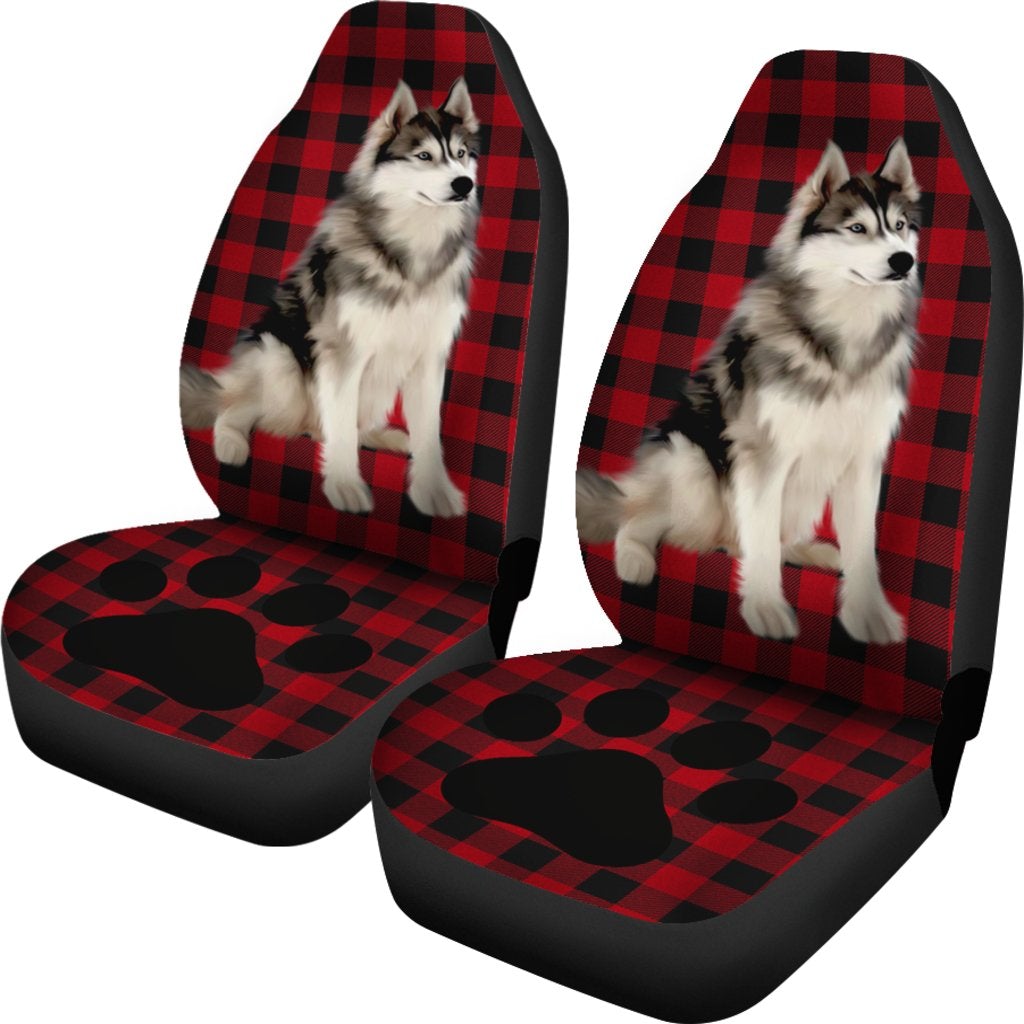 Best Siberian Husky Dog Premium Custom Car Seat Covers Decor Protector