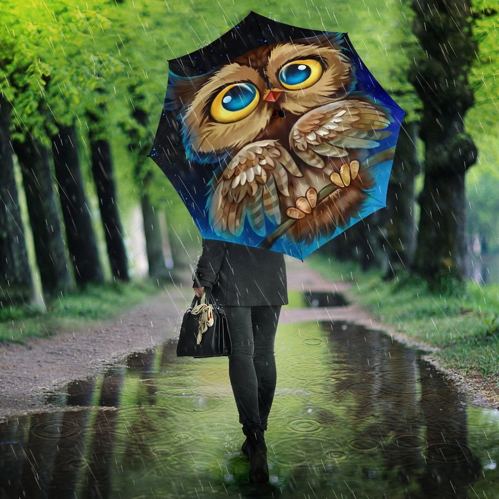 Cute Owl Night Umbrella