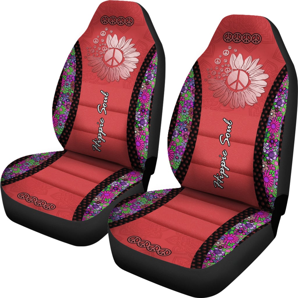 Best Hippie Soul Red Premium Custom Car Seat Covers Decor Protector