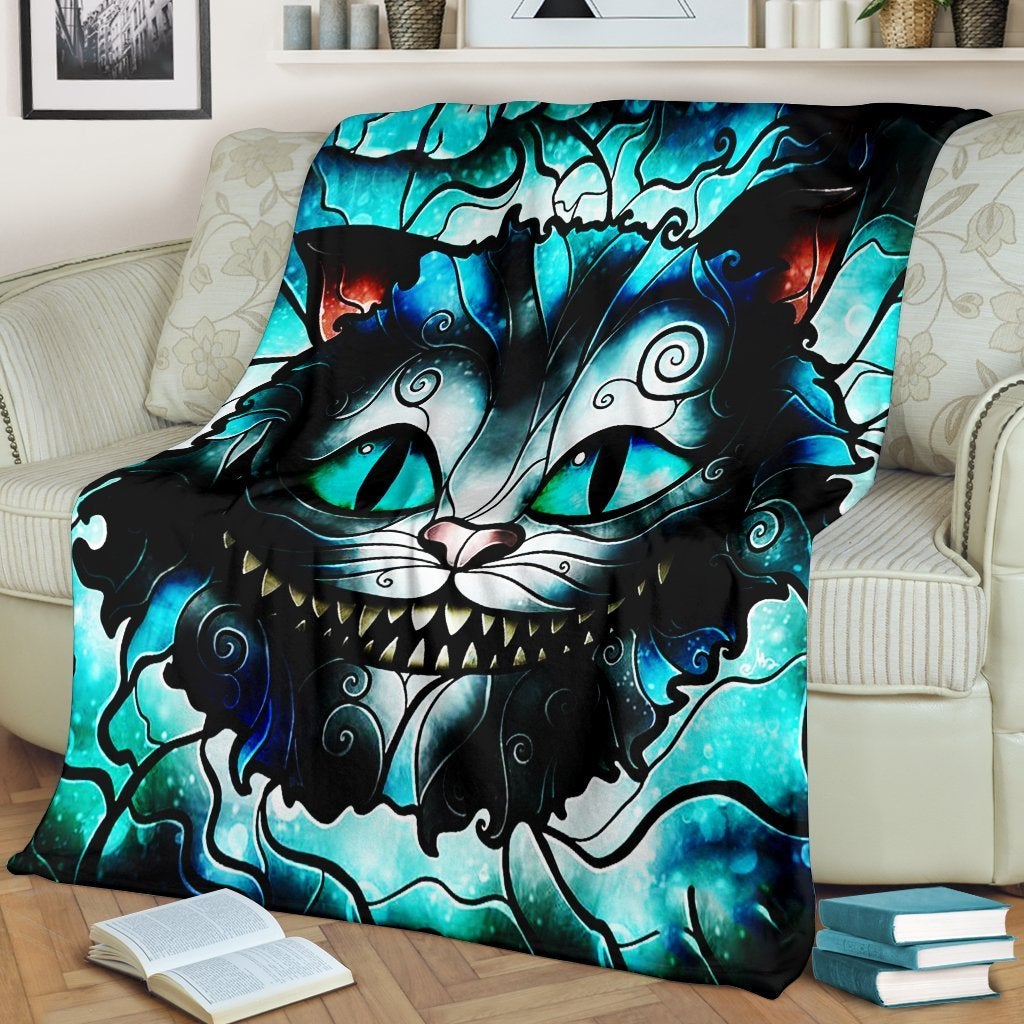 Alice In Wonderland'S Cheshire Cat Premium Blanket