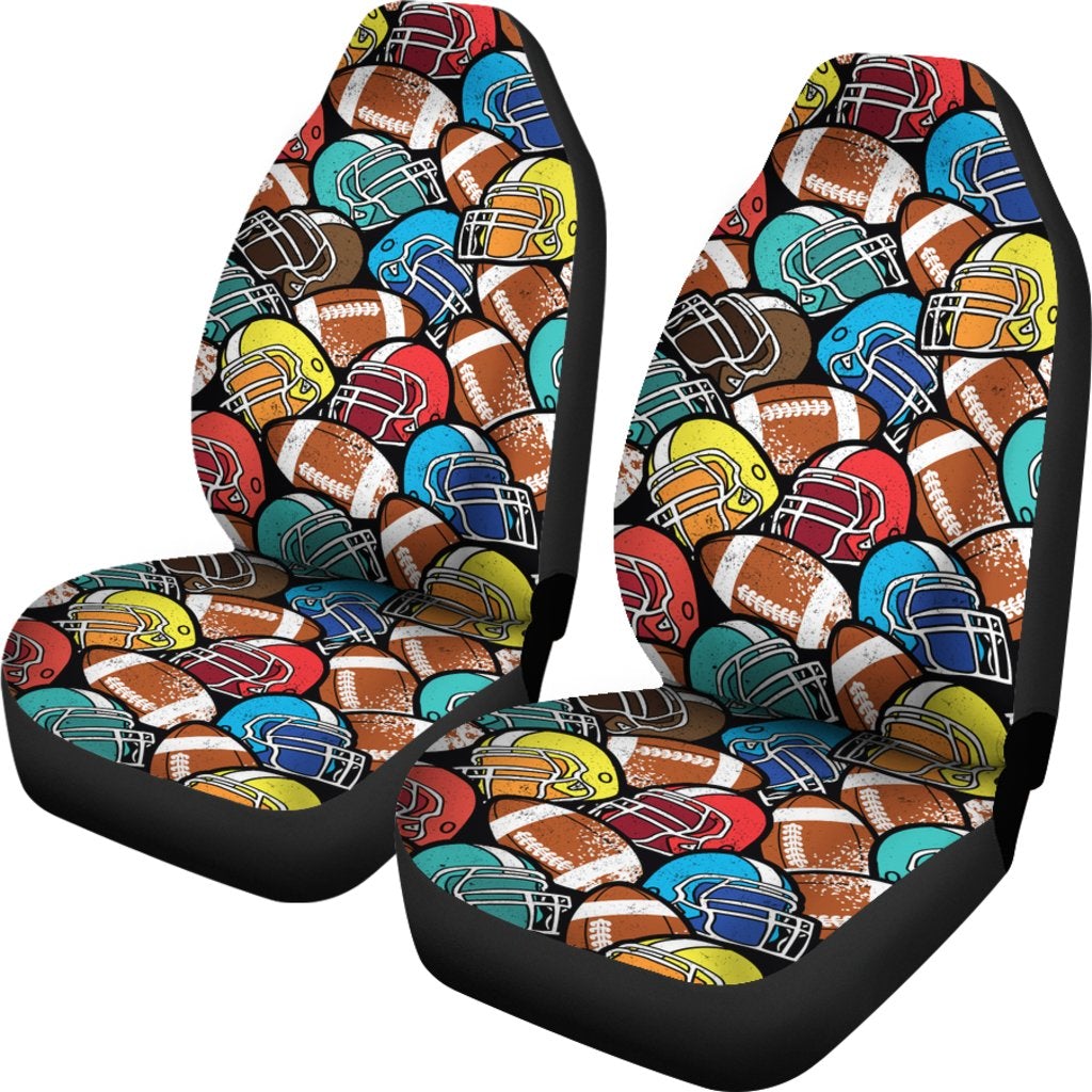 Best Abstract American Football Pattern Seat Covers Car Decor Car Protector