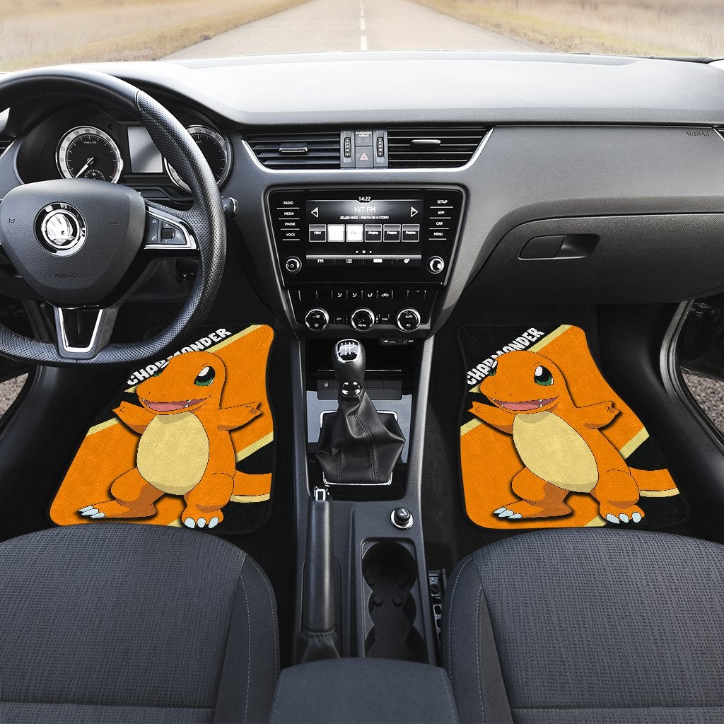Charmander Car Floor Mats Custom Anime Pokemon Car Interior Accessories