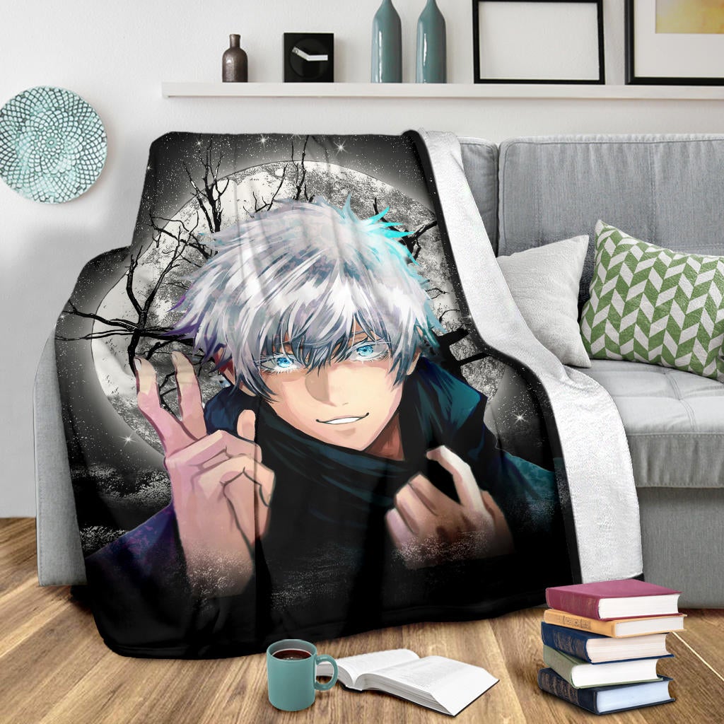 Satoru Gojo Jujutsu Kaisen Moonlight Premium Blanket - Nearkii