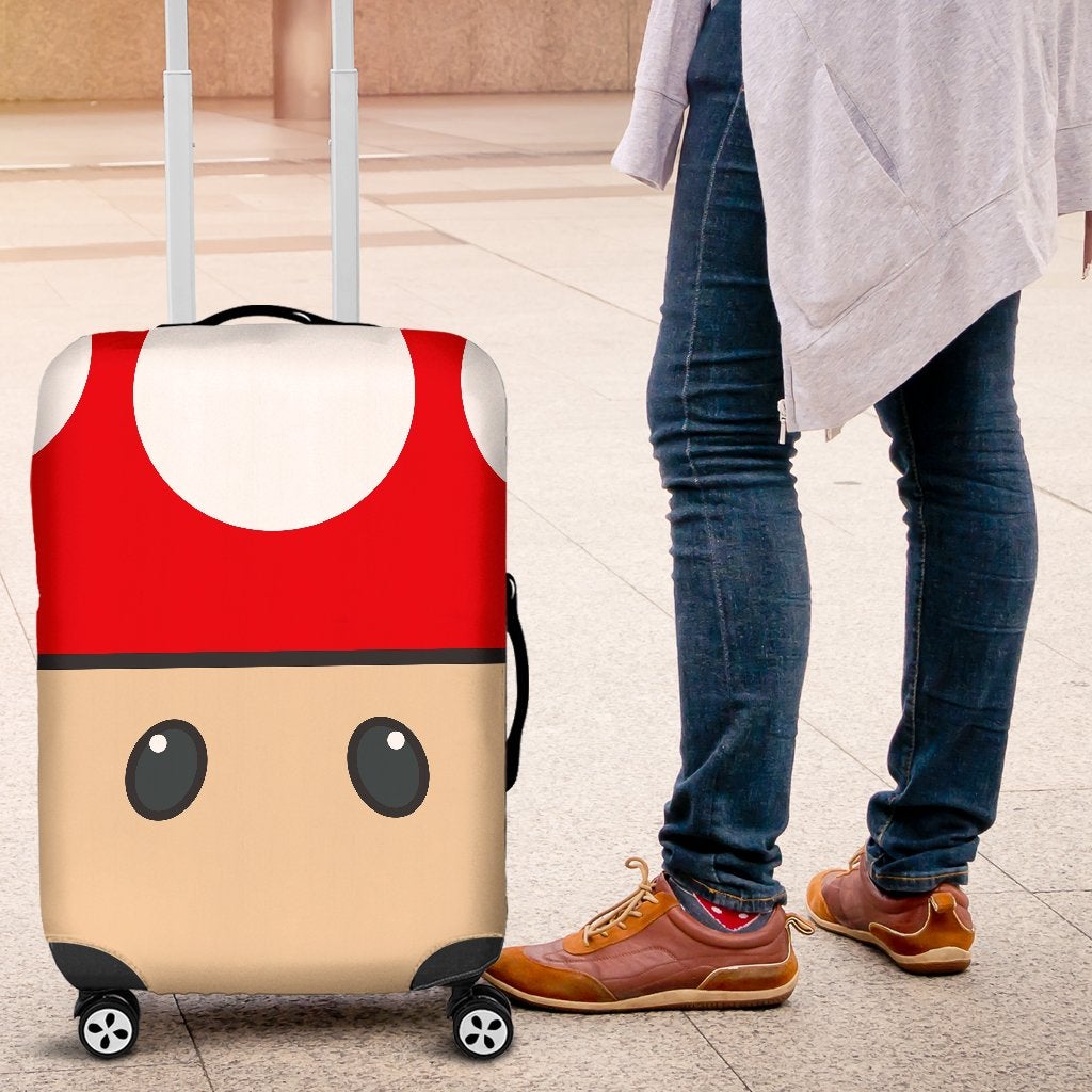 Mario Mushroom Luggage Cover Suitcase Protector 1