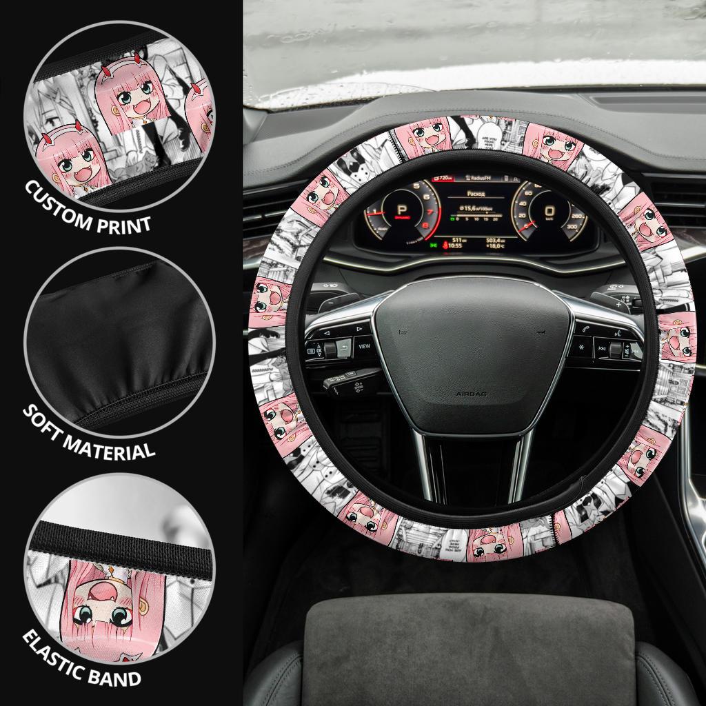Darling In The Franxx Chibi Anime Custom Car Steering Wheel Cover Nearkii