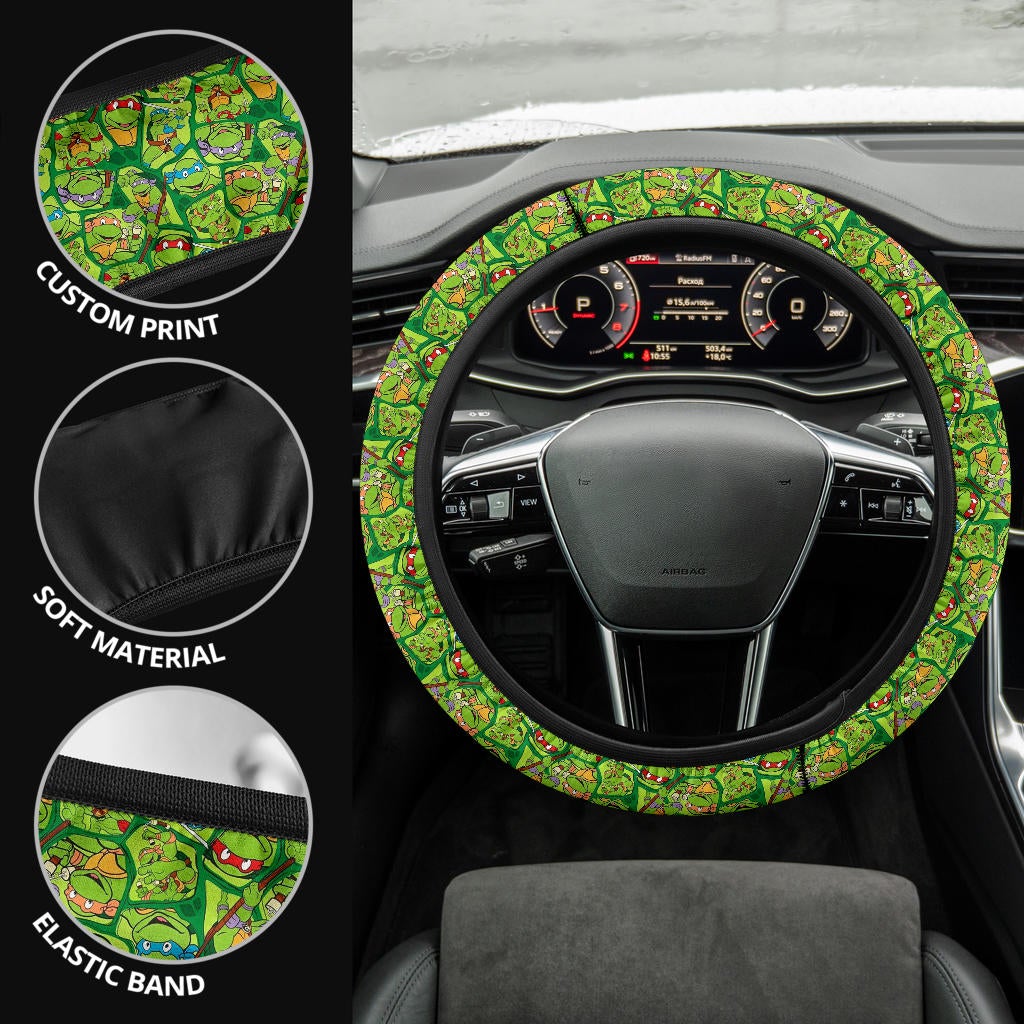 Ninja Turtle TMNT Premium Car Steering Wheel Cover Nearkii
