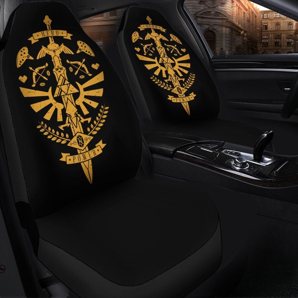 Game Heroes Zelda Sword Premium Custom Car Seat Covers Decor Protector