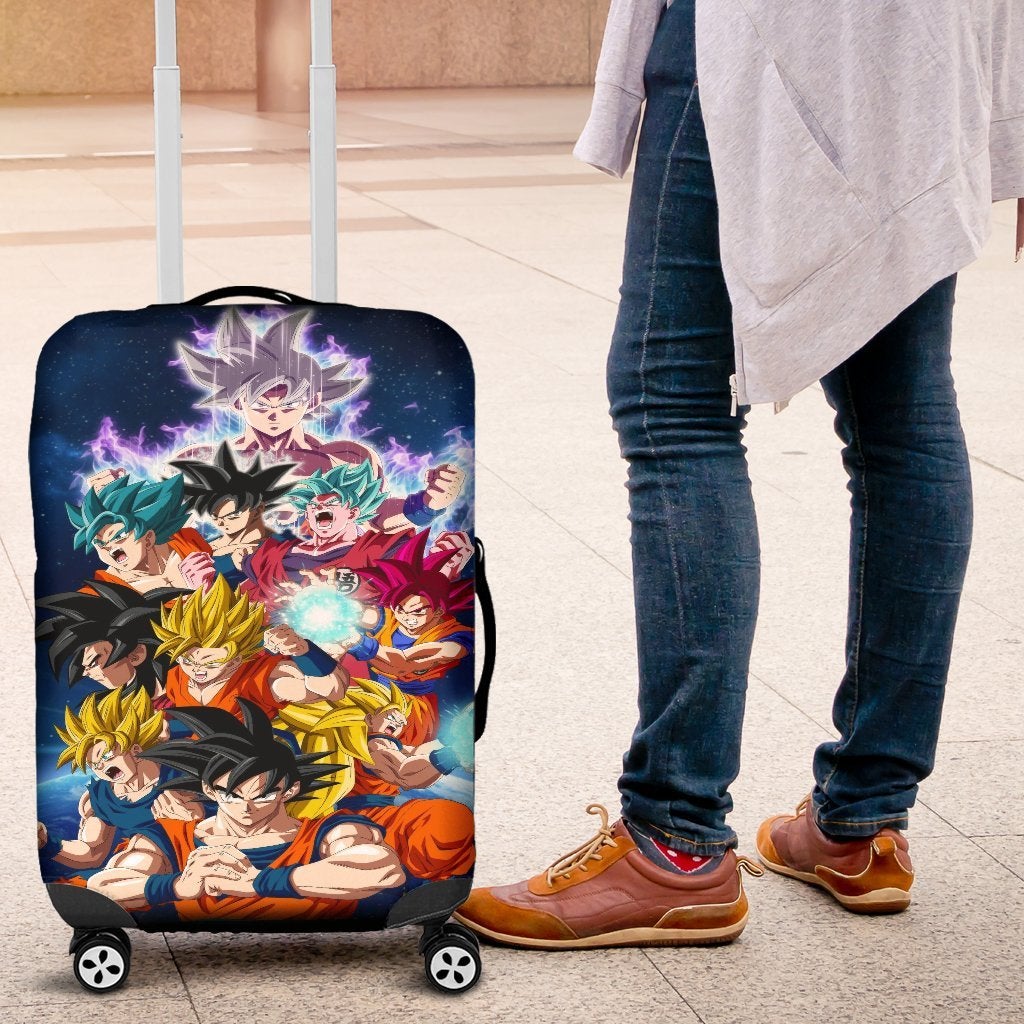 Goku All Form Luggage Cover Suitcase Protector 1