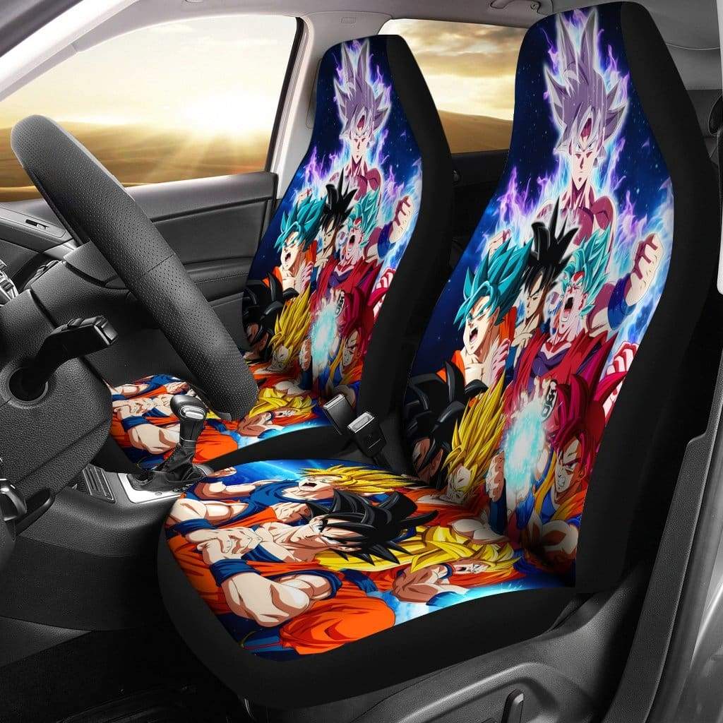Goku All Forms Car Seat Covers