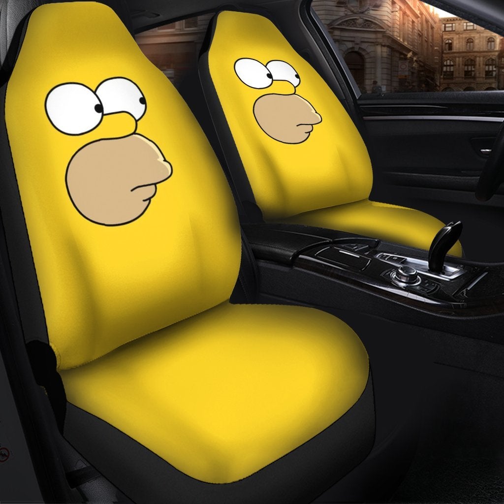 Homer Simpson Premium Custom Car Seat Covers Decor Protectors