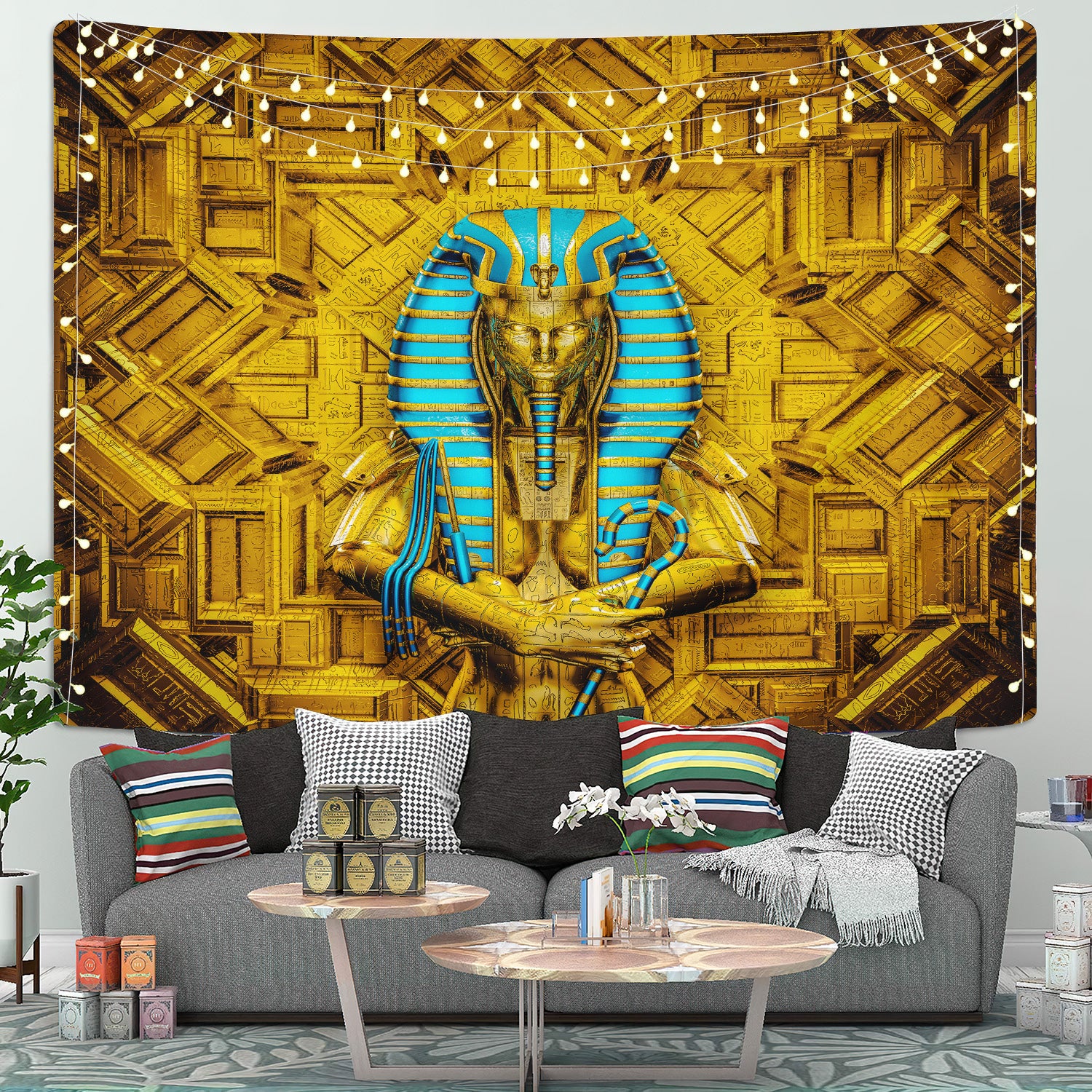 King Tut Tapestry Room Decor Nearkii