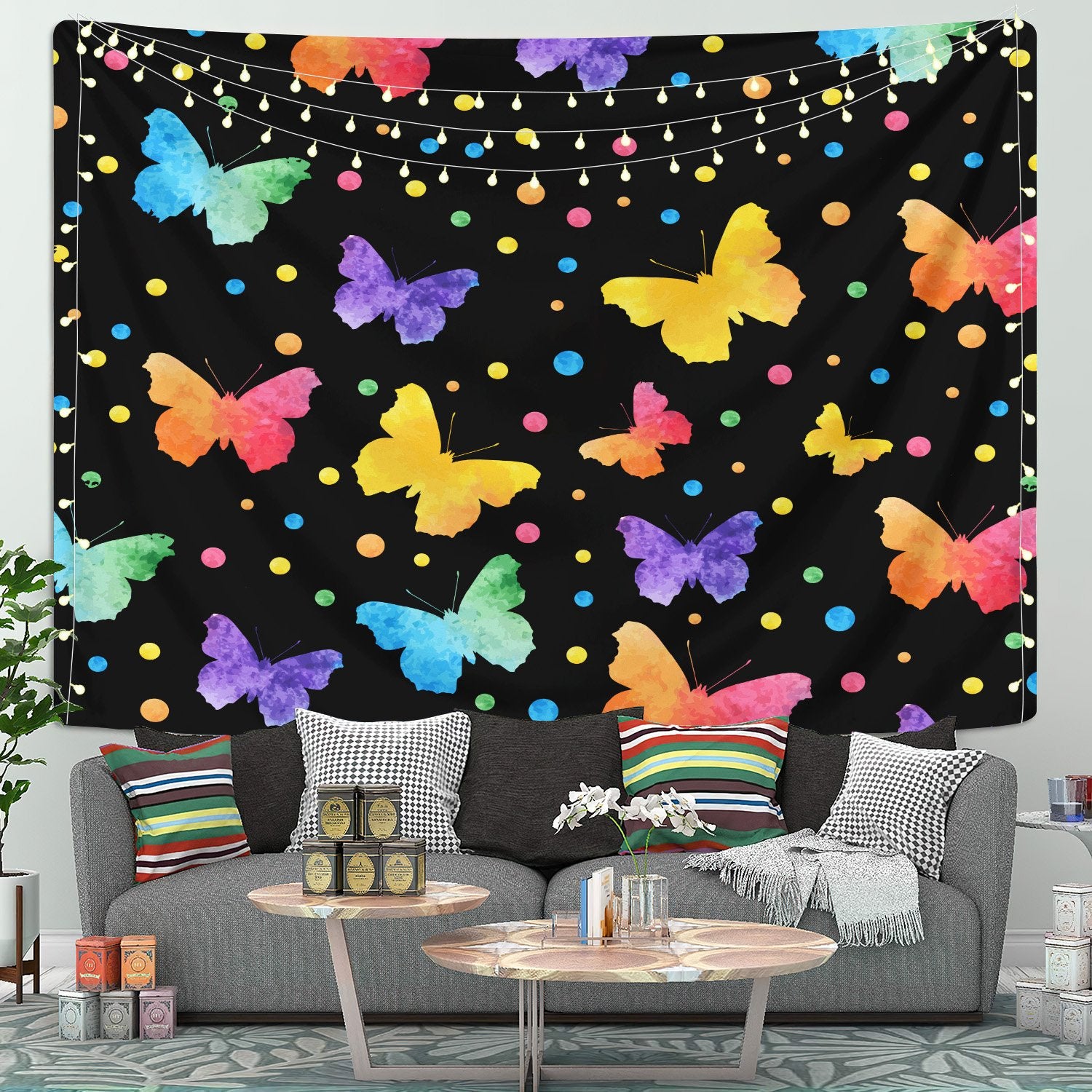 Butterfly Tapestry Room Decor