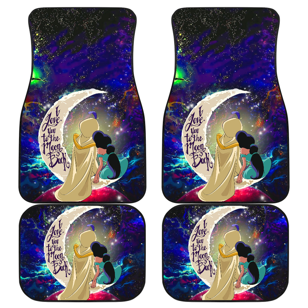Aladin Couple Love You To The Moon Galaxy Car Mats