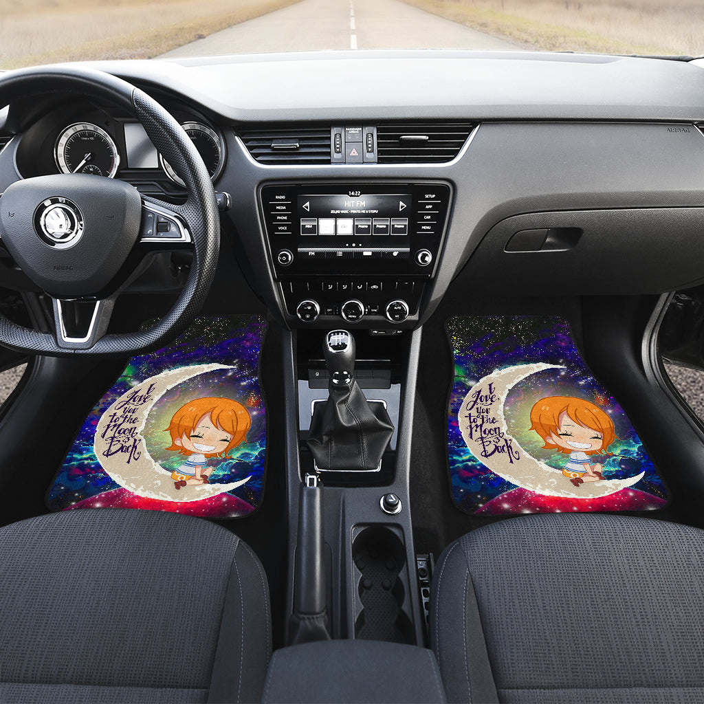 Nami One Piece Love You To The Moon Galaxy Car Mats