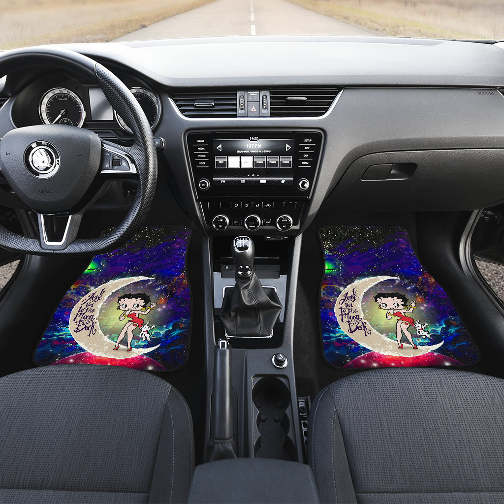 Betty Boop Love You To The Moon Galaxy Car Mats