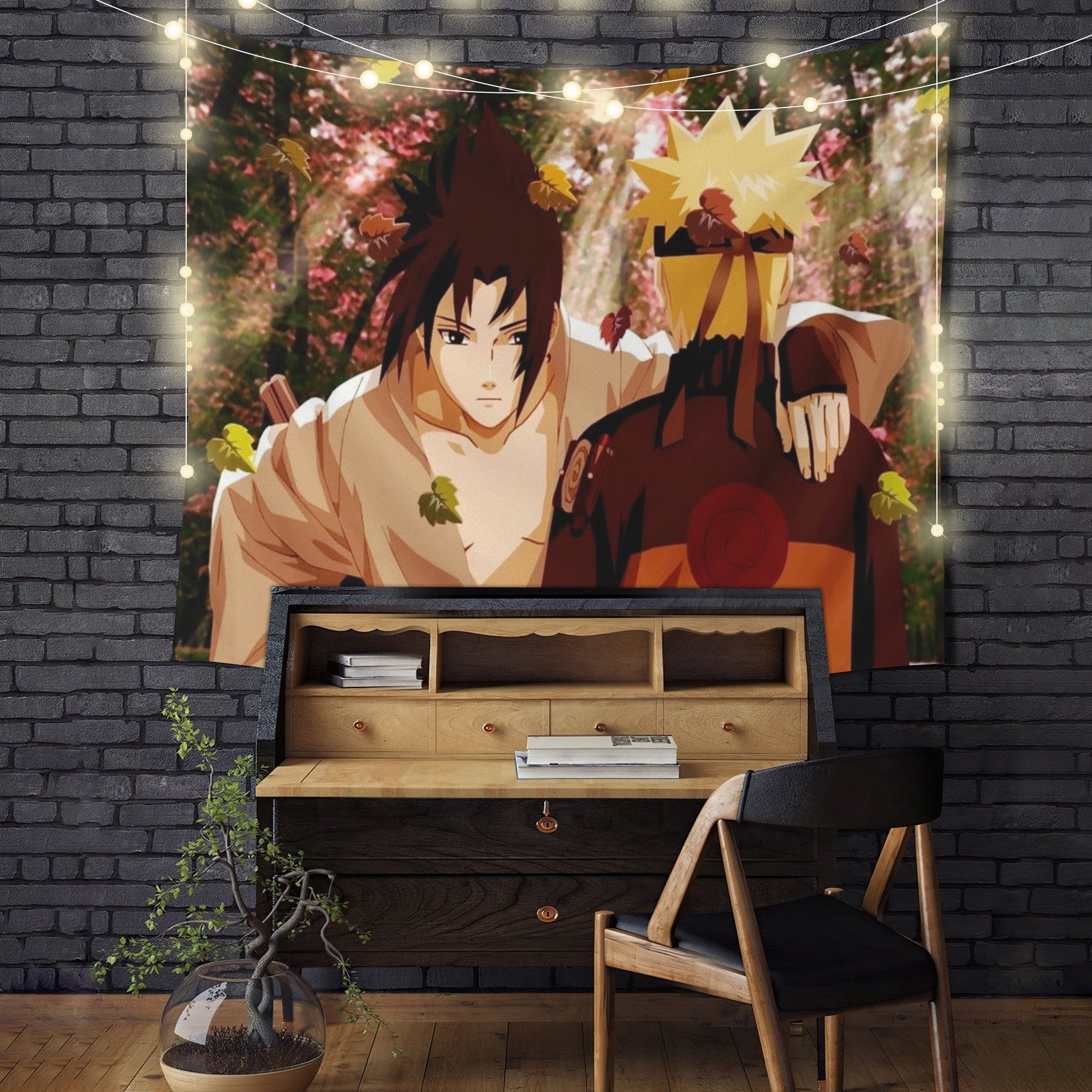 Naruto Sasuke Anime Tapestry Room Decor