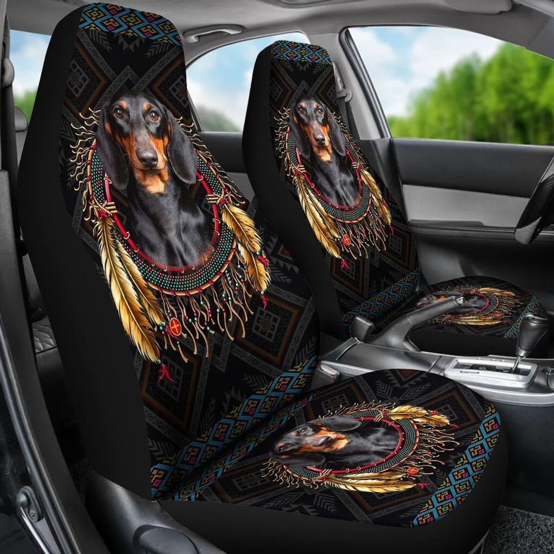 Awesome Dachshund Custom Car Seat Covers