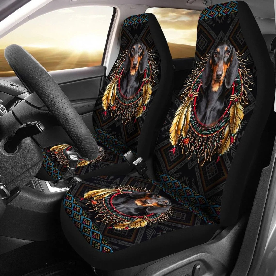 Awesome Dachshund Custom Car Seat Covers