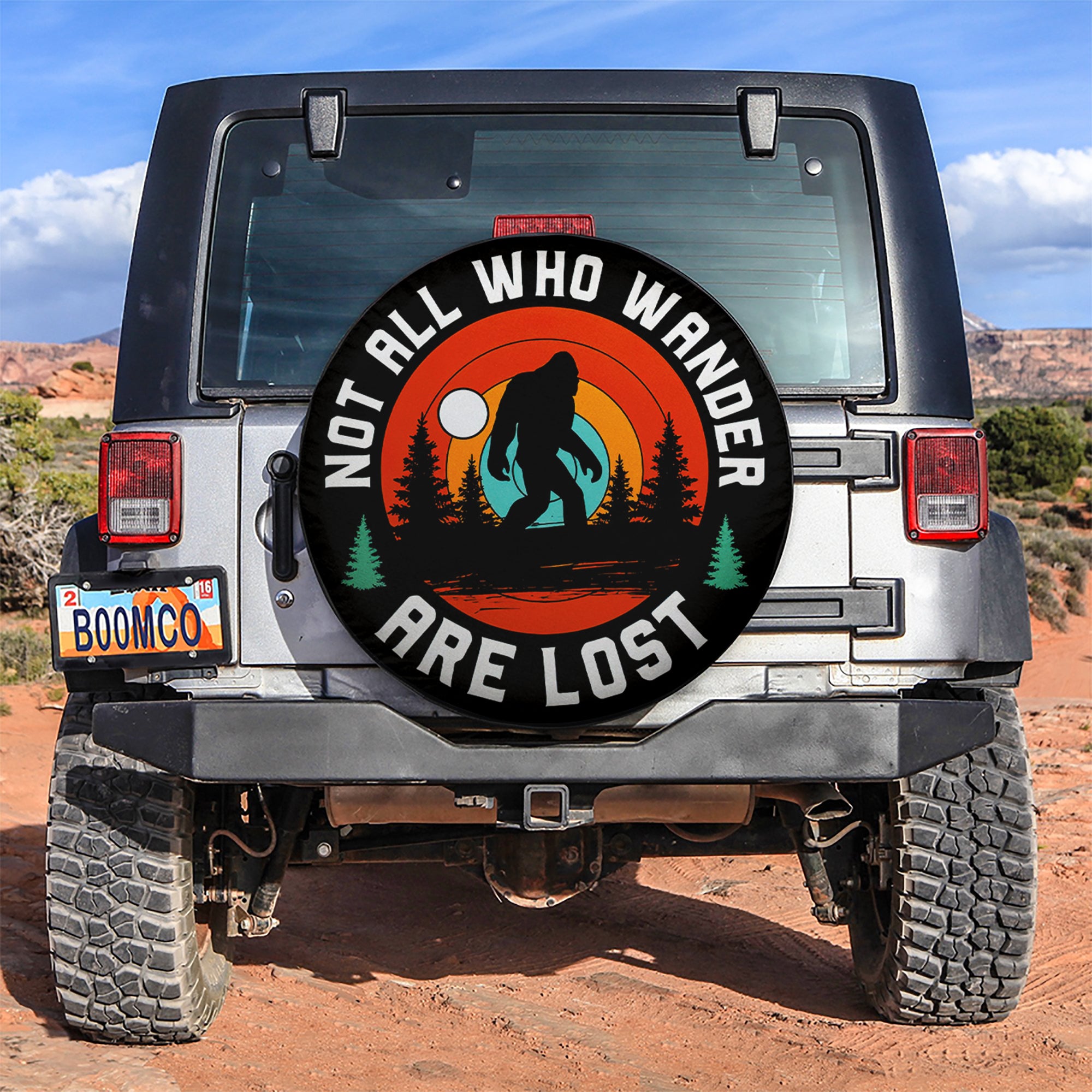 Bigfoot Wanda Lost Car Spare Tire Covers Gift For Campers Nearkii