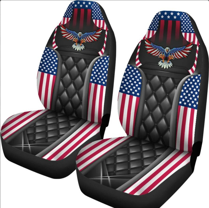 Eagle American Flag Car Seat Covers