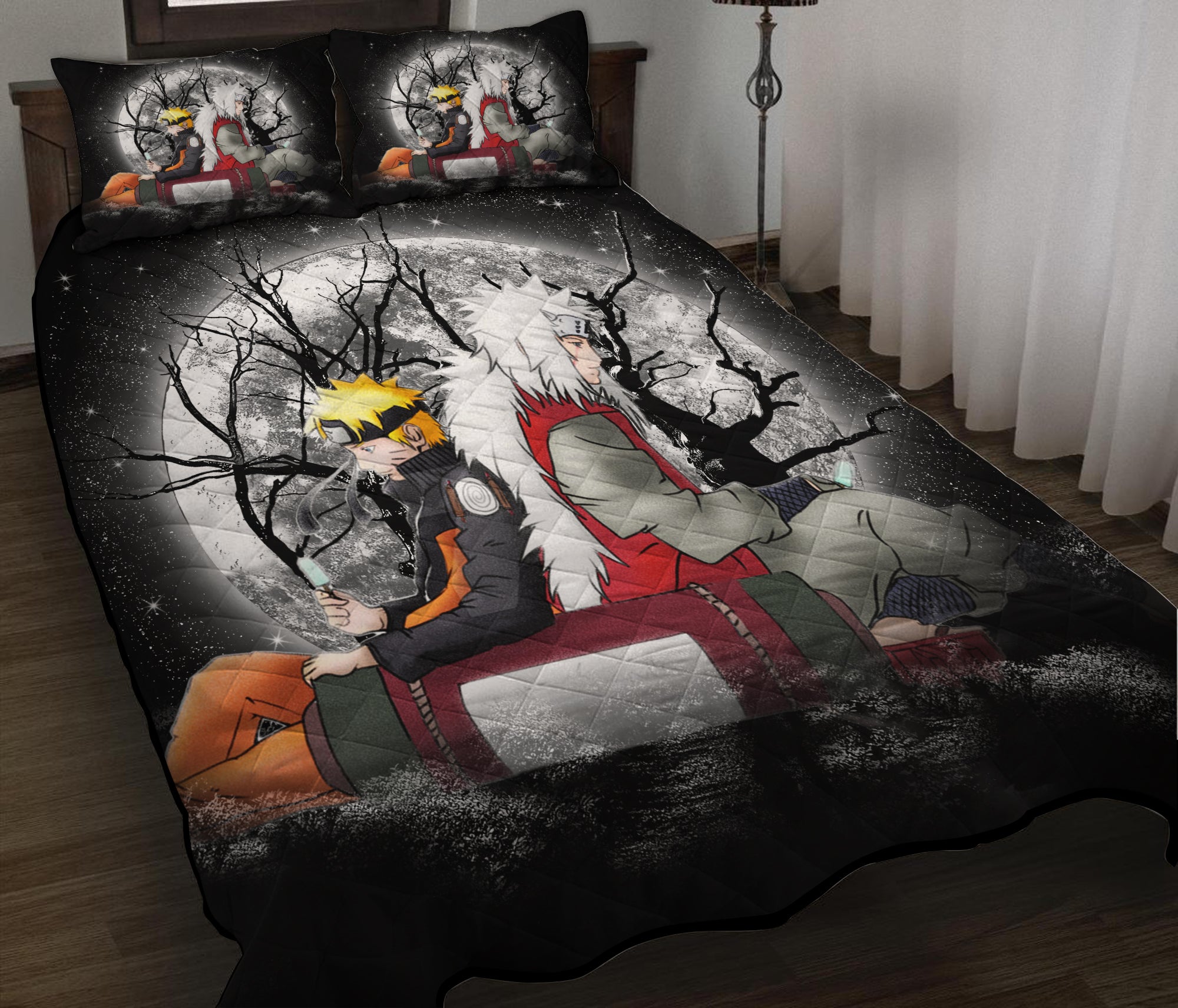 Jiraiya Naruto Moonlight Quilt Bed Sets Nearkii