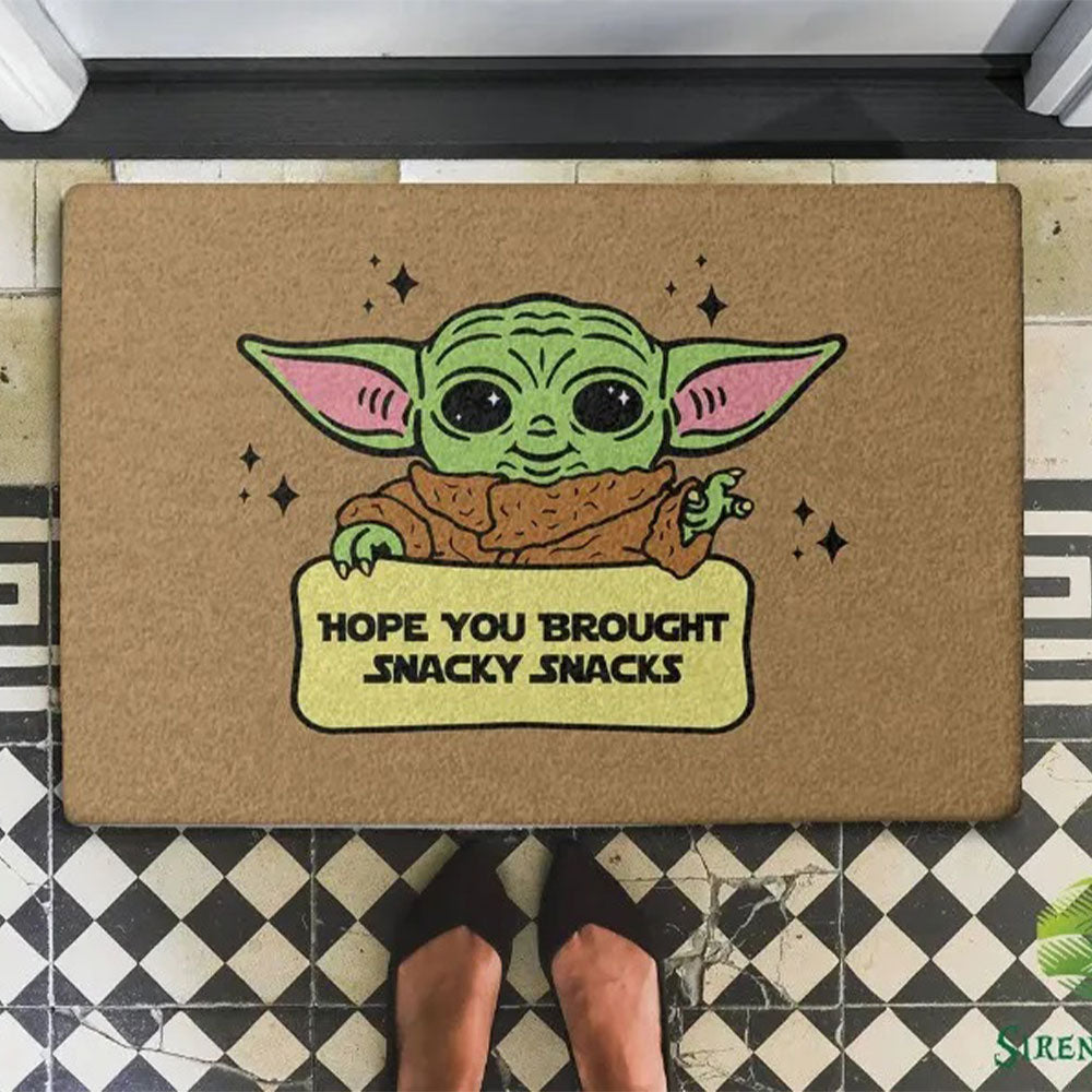 Personalized Houston Astros Baby Yoda All Over Print 3D Doormats