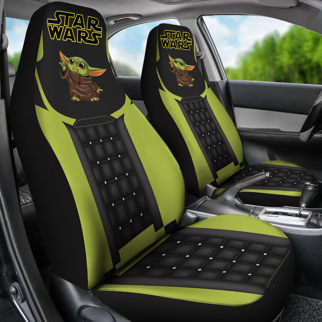 Baby Yoda Green Car Seat Covers - Nearkii