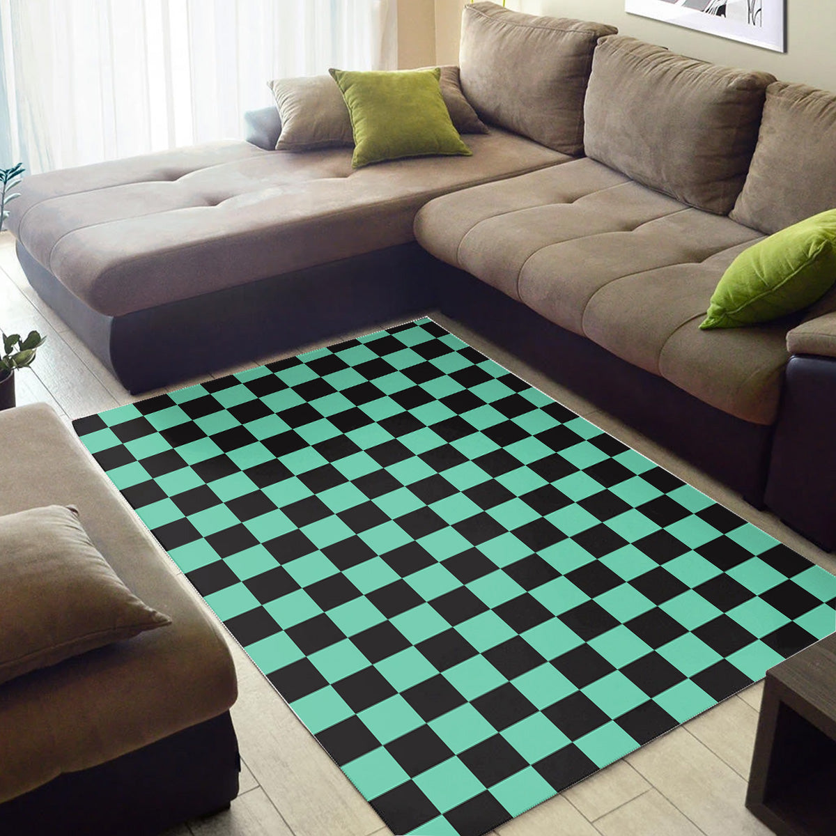 Tanjiro Rug Tanjiro Kamado Pattern Demon Slayer Kimetsu No Yaiba Carpet Rug Home ...