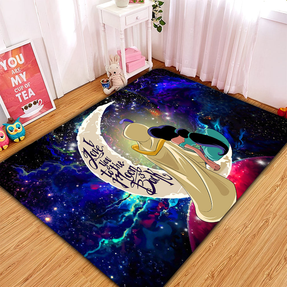 Aladin Couple Love You To The Moon Galaxy Carpet Rug Home Room Decor Nearkii