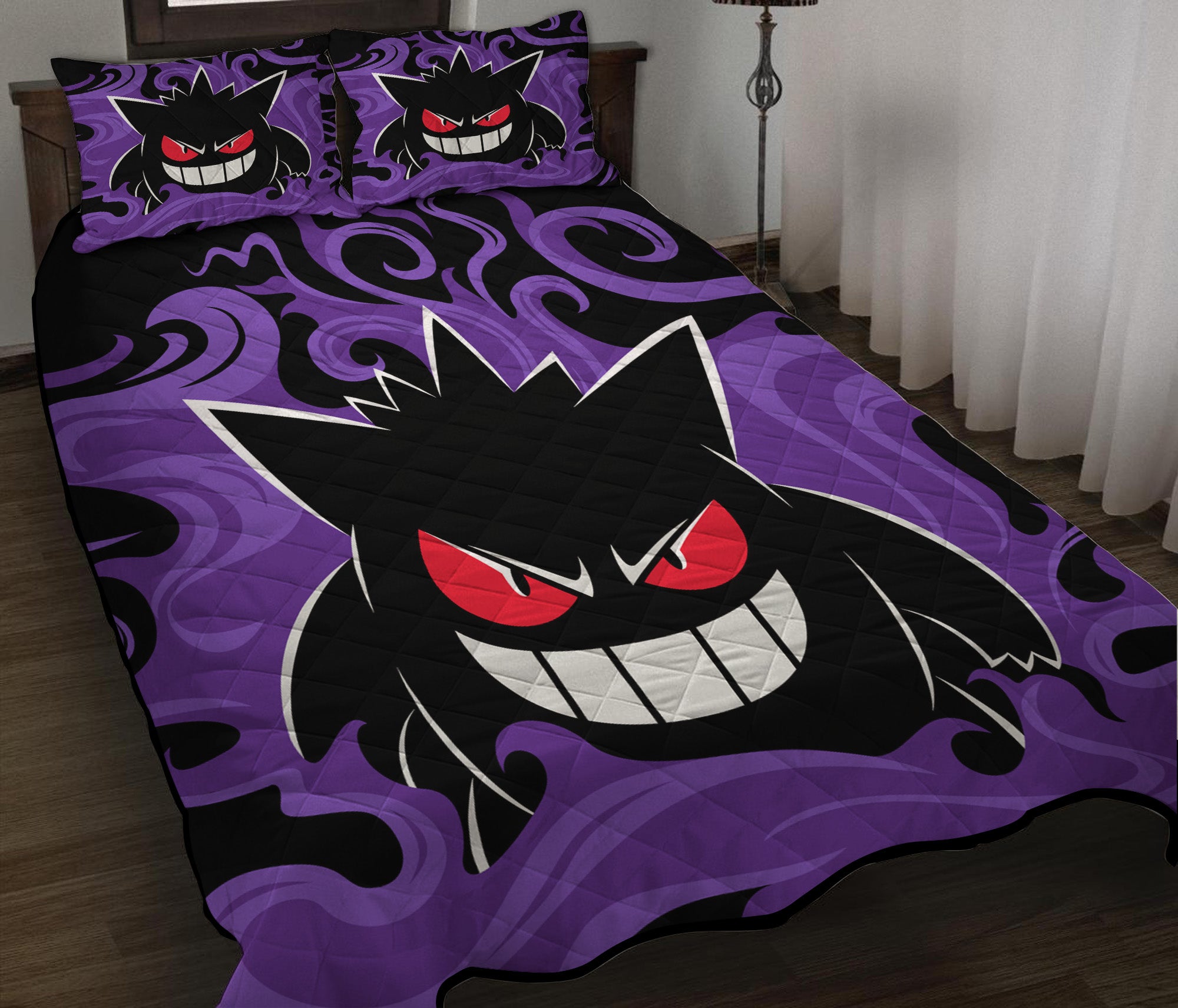 Gengar Pokemon Quilt Bed Sets Nearkii   GengarPokemonQuitBedSetMC Deaa8a77 B9c3 4c30 A461 A71e1a0f652f 