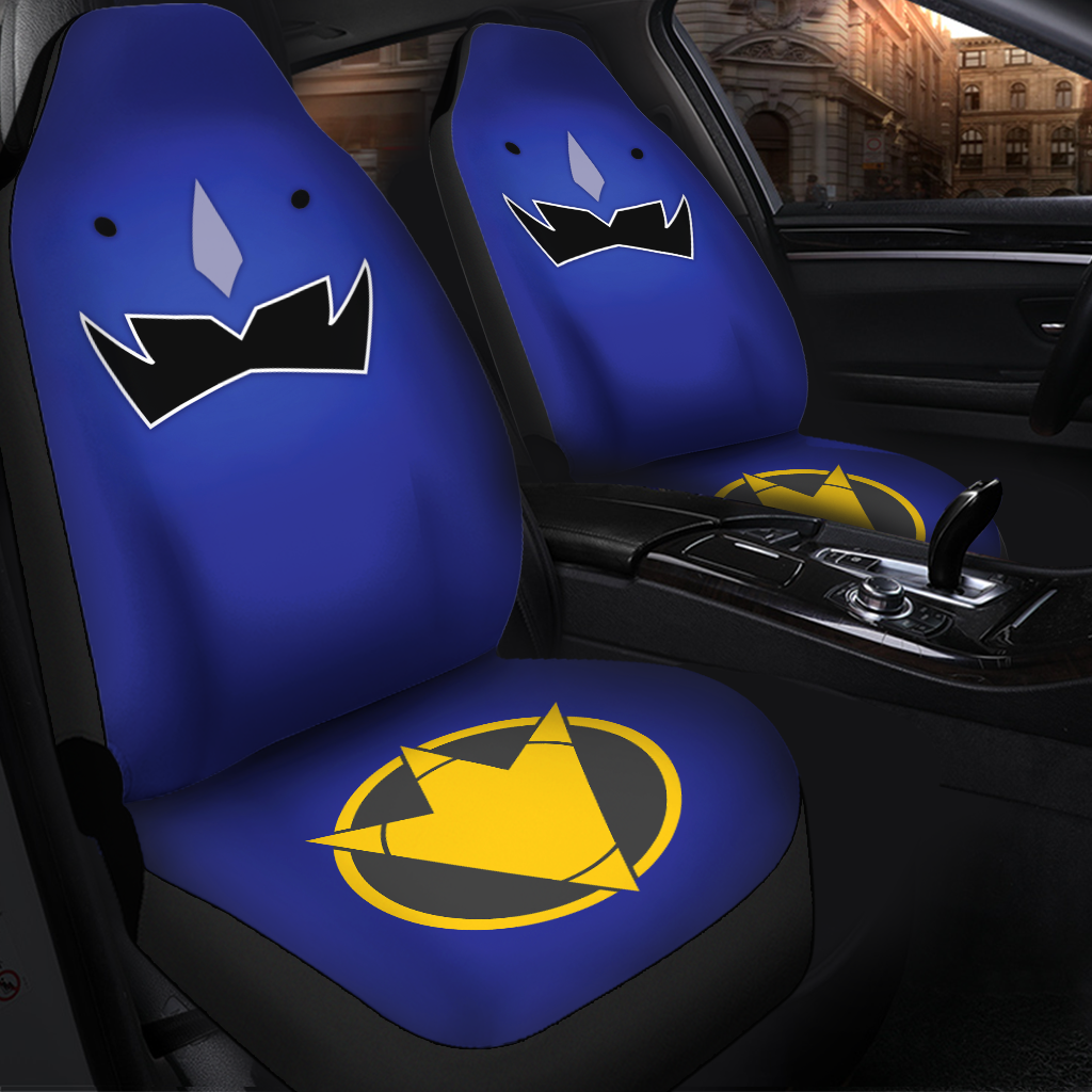 Blue Dino Thunder Power Rangers Premium Custom Car Seat Covers Decor Protectors Nearkii