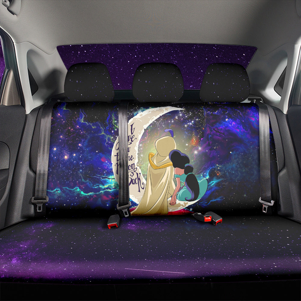 Aladin Couple Love You To The Moon Galaxy Back Premium Custom Car Back Seat Covers Decor Protectors Nearkii